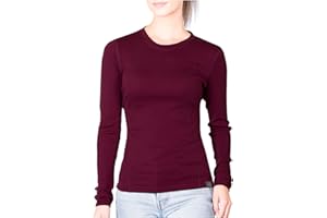 MERIWOOL Womens Base Layer 100% Merino Wool Midweight Long Sleeve Thermal Shirt