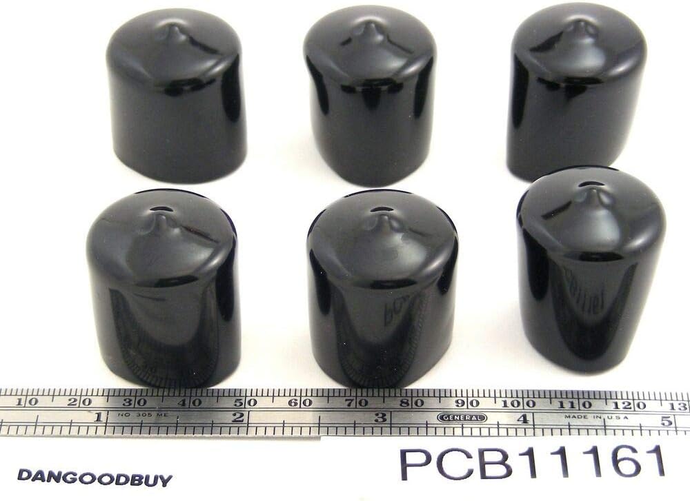 24 New PushOn Pliable Vinyl Caps Plastic Tips End Caps 1" Inside Diam 1" Ht