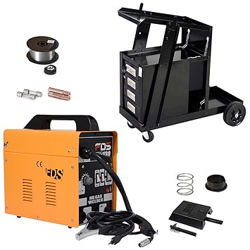 Goplus Mig 130 Welder Flux Core Wire Automatic Feed With Welder