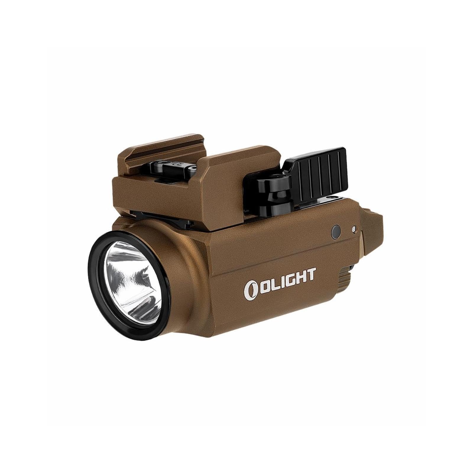 OLIGHT Baldr S BL 800 Lumens Torch Magnetic USB Rechargeable Tactical Flashlight with White LED Combo, Compact Mount Light with 1913 or GL Rail（Desert Tan）