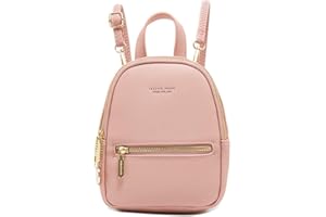 Girl's Cute Mini Backpack PU Leather Crossbody Bag Fashion Small Purse Lightweight Travel Shoulder Bag for Women Teens