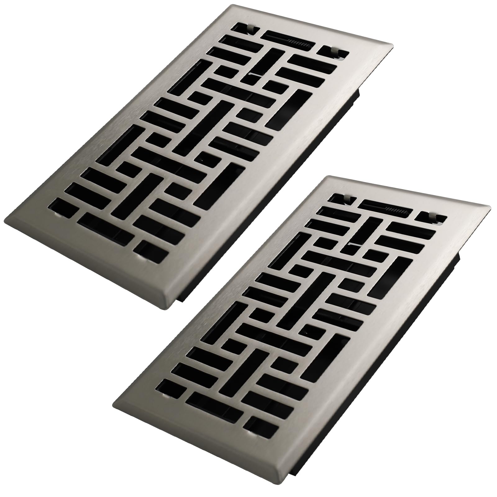 Howeall 4x8 Inches 2 Pack Heavy Duty Walkable Floor Register Easy ...