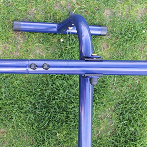KLB Sport Metal Swing Set w/ Slide (Blue)