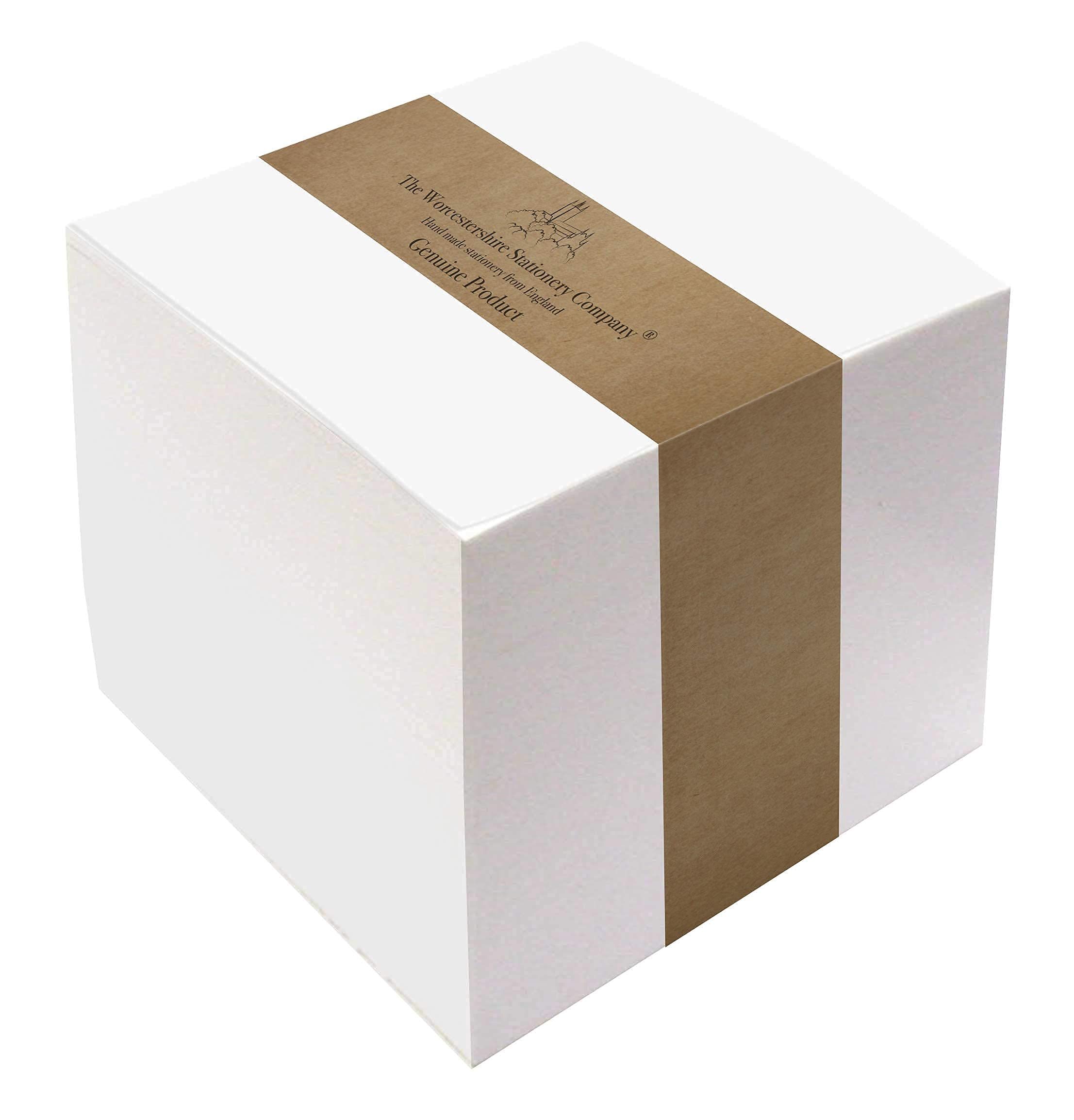 Memo Cube Refill, 100 x 100mm, 1,000 Sheets (Loose), 80gsm, Refill pad, Zero Plastic Packaging