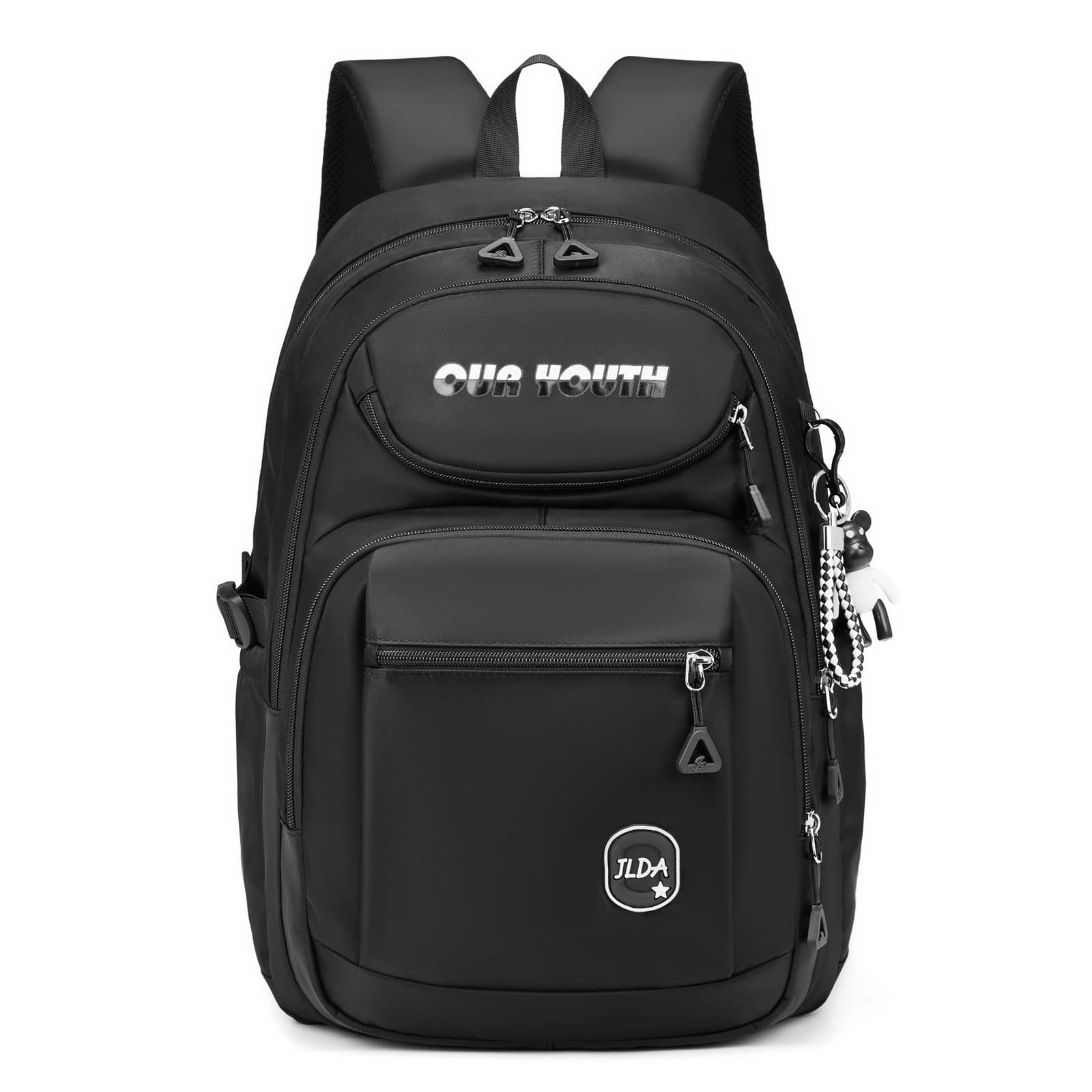 unisoul School Bags for Girls Boys Waterproof Teenage Backpack for School Lightweight Travel Primary Schoolbag with Laptop Compartment, Junior High Students Book Bag Casual Rucksack for Men Women
