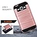 Kmall J1 Case 4.3inch (2015), [Metal Brushed Texture] Hybrid Dual Layer Full-Body Shockproof Protective Cover Skin Shell for Samsung Galaxy J1 J100H / J100VZ (Rose Gold)