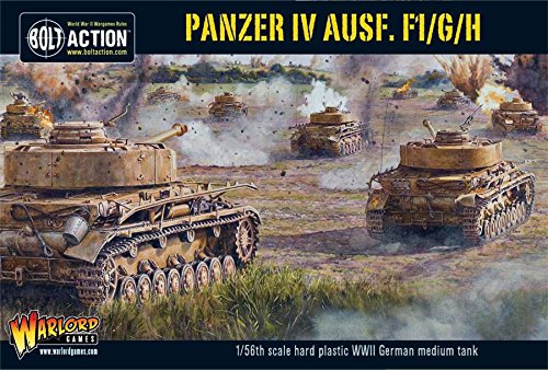 Bolt Action Panzer IV Ausf. F1/G/H Medium Tank 1:56 WWII Military Wargaming Plastic Model Kit