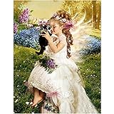 5D DIY Diamond Painting - Franterd Cross Stitch Kit - Crystals Embroidery - Home Decor Craft (Angel Girl)