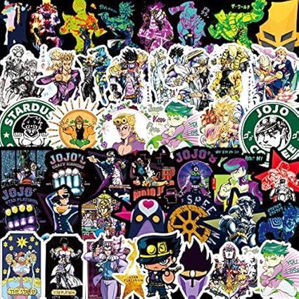 Amazon 50枚 Jojo ジョジョ ステッカーセット ランダムシール 防水シール スーツケース バイク ヘルメットなど適用 文房具 オフィス用品 文房具 オフィス用品