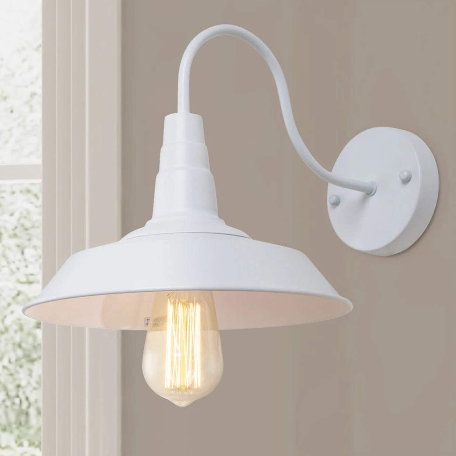 Lnc A0224102 Barn Wall Sconce 10 2 Farmhouse Gooseneck Arm Edison