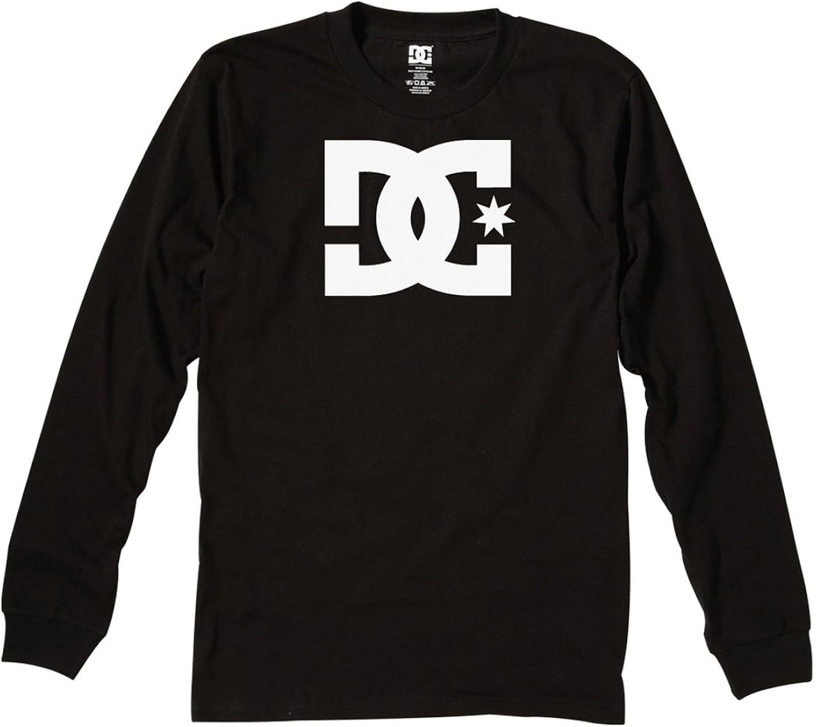 DC Men's Star Long Sleeve Logo Tee Shirt Amazon.co.uk Clothing
