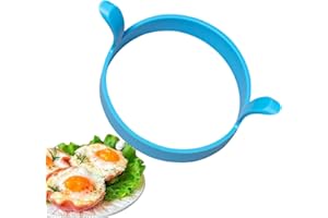 Egg Rings for Griddle, Circular Egg Mold, Non-Stick Reusable Pancake Shaper, Silicone Kitchen Gadgets for Commercial Use