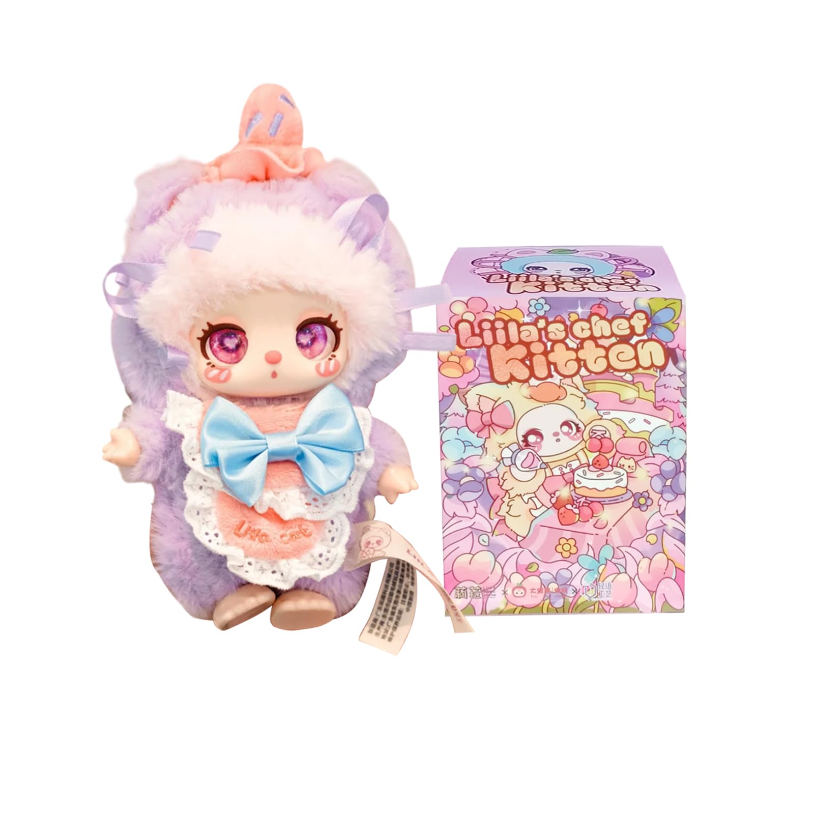 Photo 1 of CALEMBOU Plush Doll Blind Box, 8'' Cute Stuffed Animal Vinyl Plush Toys, Kawaii 1 of 6 Possible Mystery Collectible Toys Cute Soft Animals Charm Birthday Gifts (Liila' Chef Kitten 1pc)