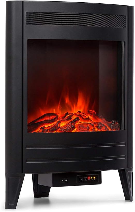 KLARSTEIN Vienna - Chimenea eléctrica de Esquina, 950-1900 W, Efecto