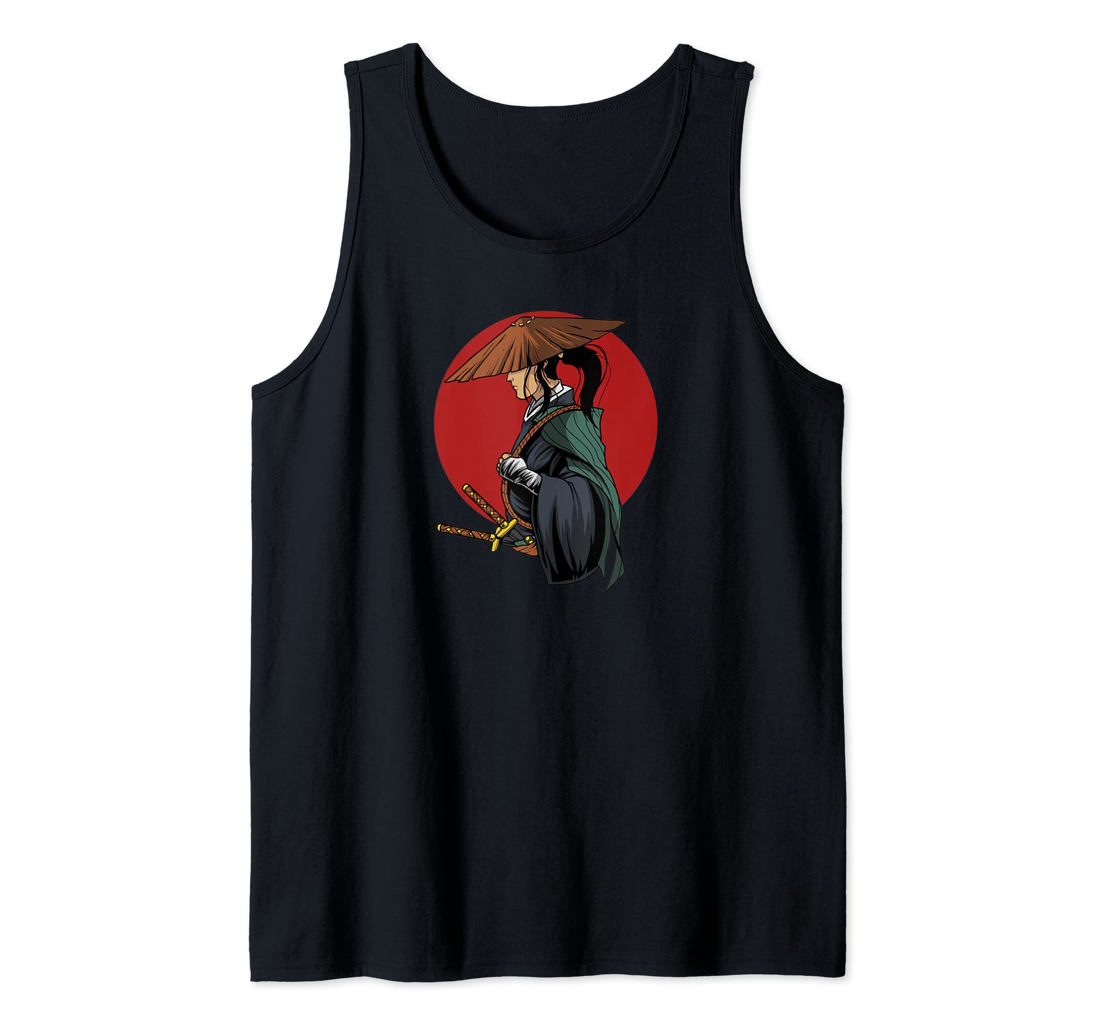 Samurai Warrior - Sword Art Japanese Fighter Katana Samurai Tank Top