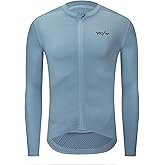 YKYWBIKE Cycling Jersey Men Long Sleeves Bike Jersey with Pockets Biking Shirts for Men Cycling Breathable MTB Biker Shirts