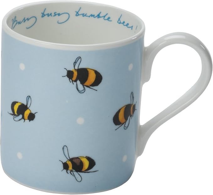 Sophie Allport Fine Bone China Boxed Mug (275ml) Busy Bees (Blue
