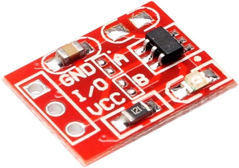 ZhangHongJ,2.5-5.5V TTP223 Capacitive Touch Switch Button Self Lock Module For Arduino(color:RED)