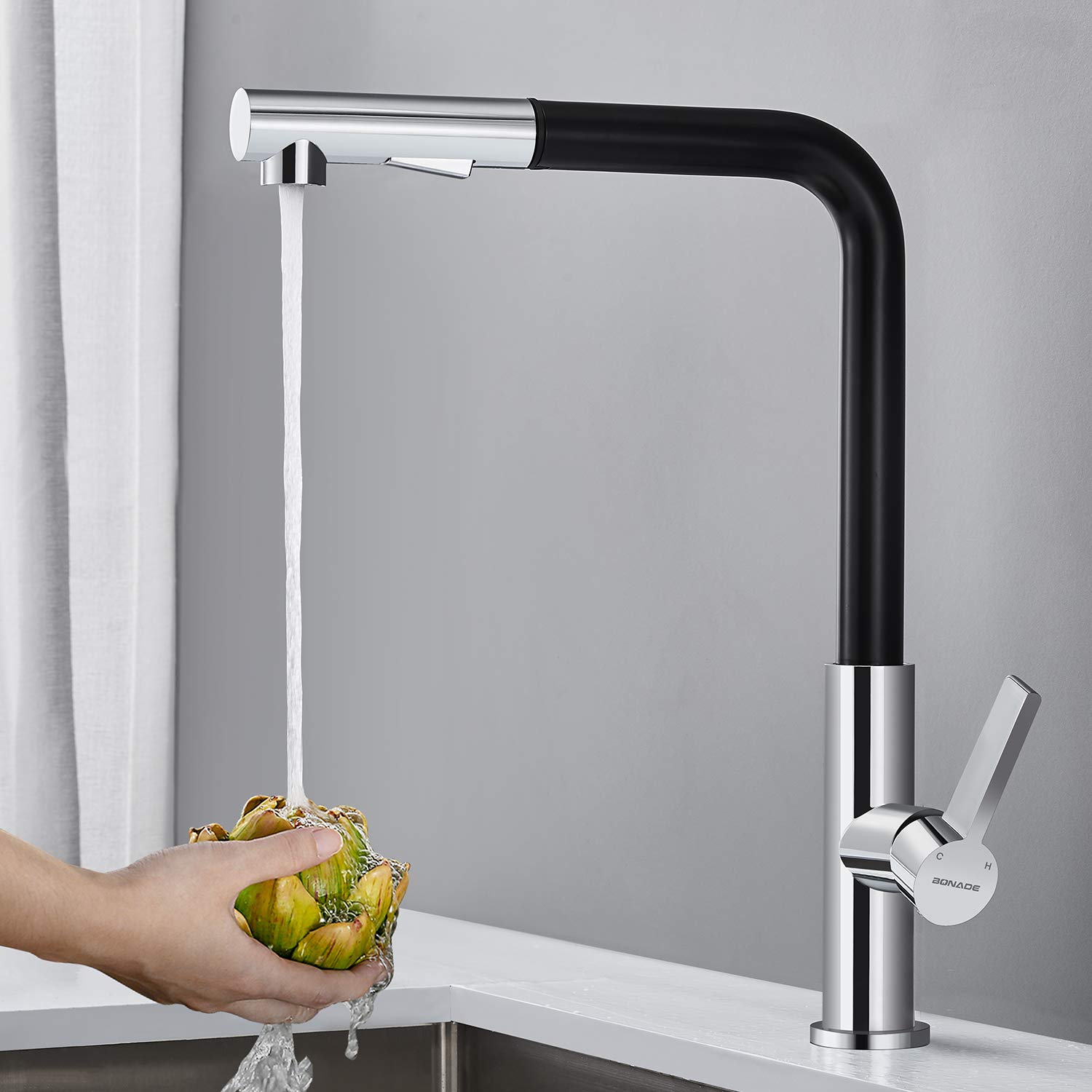 BONADE 2 Funciones Grifo De Cocina Con Ducha Extra iacute ble 360 deg