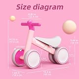 KORIMEFA Baby Balance Bike 10-24 Months Toddler First Ride Gift view 3