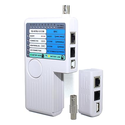 DAXGD Remote RJ11 RJ45 USB BNC LAN Netzwerkkabel Tester für UTP STP LAN Kabel Tracker