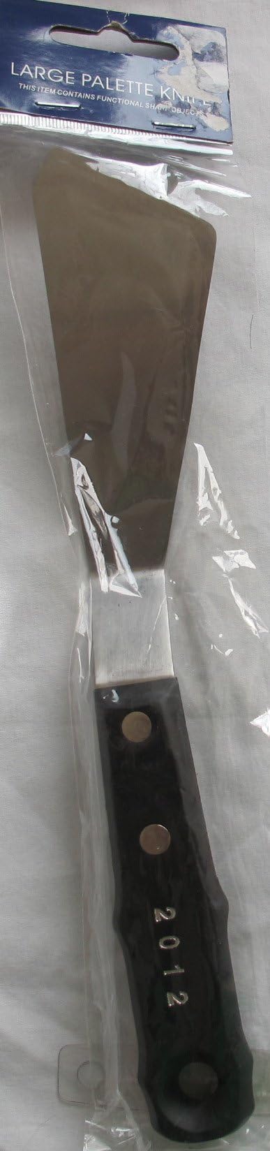 Art PAINTING Craft LARGE Metal PALETTE KNIFE w CONVEX POLYGON Shape 'BLADE' Knife Approx. 11" Long (2008)