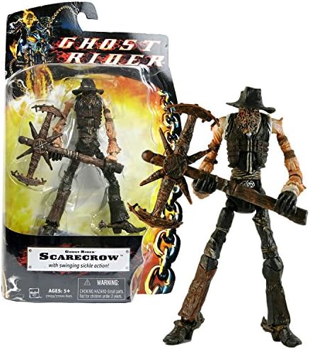 Hasbro Year 2006 Ghost Rider Movie Series 6 Inch Tall Action Figure - SCARECROW with Swinging Sickle Action