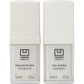 U Beauty Duo - Resurfacing Compound &amp; SUPER Hydrator Set - 2 ct | Vitamin C &amp; E, retinol, hyaluronic acid, moisturizing face serum duo.