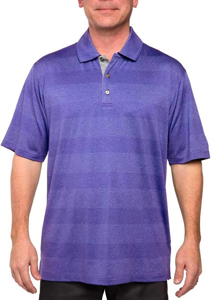 Men's Pebble Beach Golf Polo Shirt with Short Sleeve and