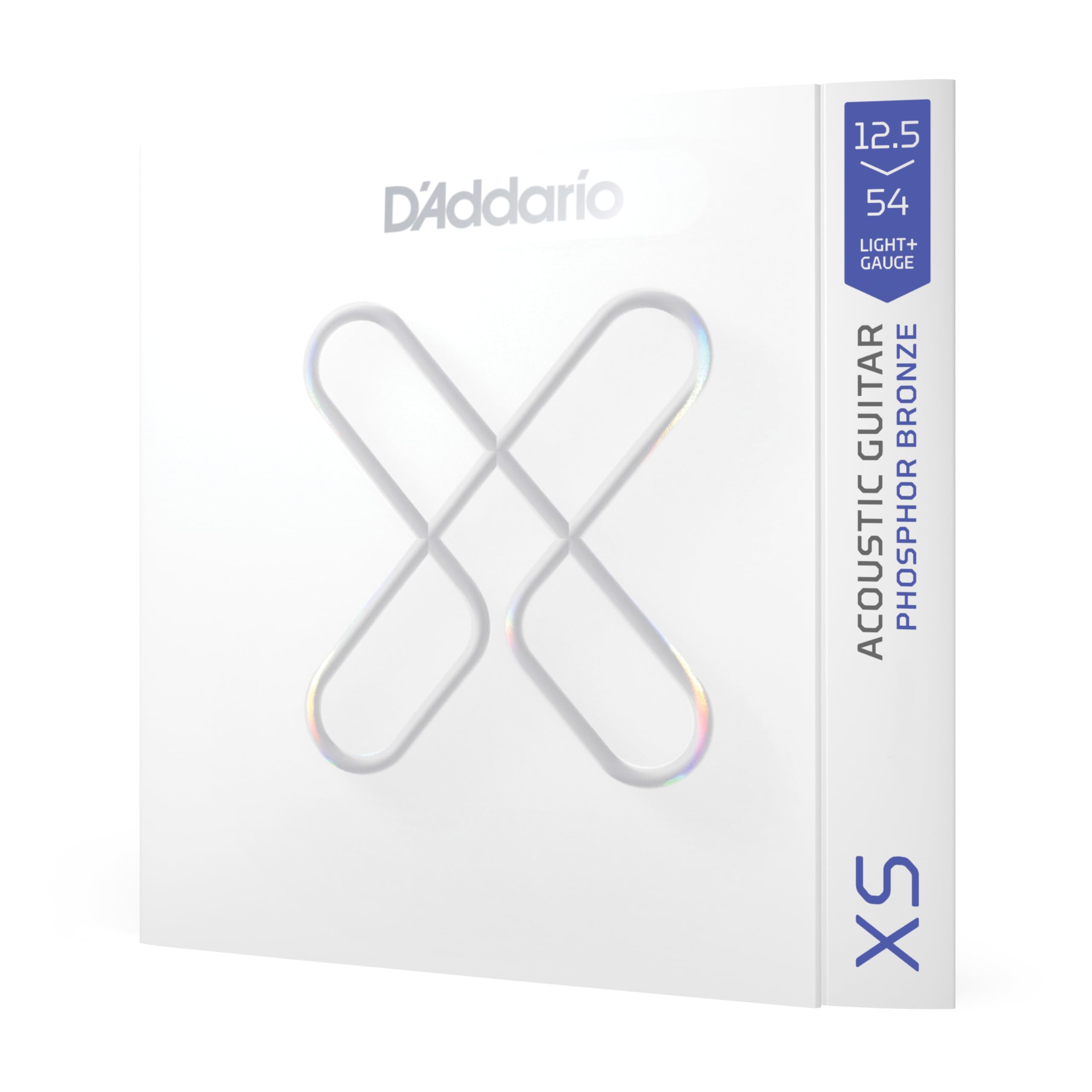 D'Addario XS Acoustic Guitar Strings, Phosphor Bronze, 12.5-54 — image 1