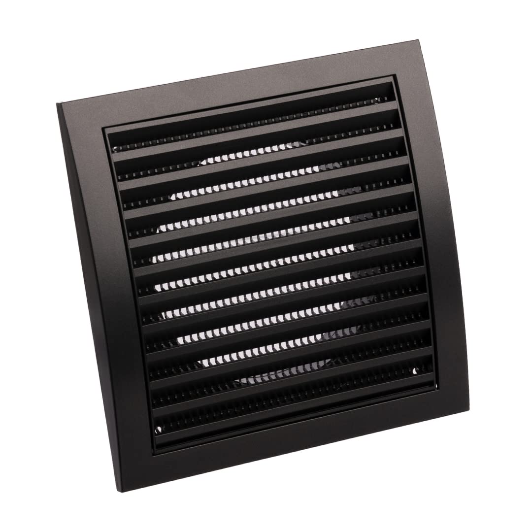 Ø 125mm / 5 inch Air Vent Cover - Ventilation Grille with Flyscreen - ABS Plastic Anthracite