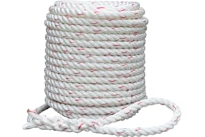 RIGHT ROPE Arborist Bull Rope | High Strength Polyester | Tree Hoist Rigging Line | 1/2 inch x 200 feet, 1 Eye Splice