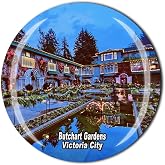 Butchart Gardens Canada Fridge Magnet Souvenir Gift Crystal Magnetic Sticker Collection