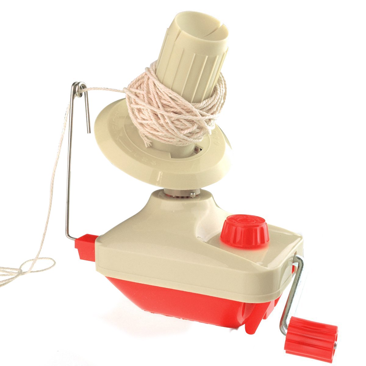 Marrywindix Bobbin Winder Yarn Winder Table Clasp, Hand Operated Manual