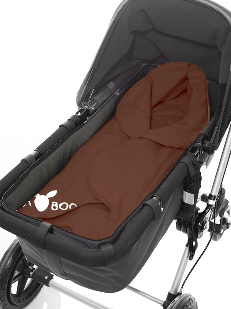 Wallaboo Baby Blanket Fleur, Supersoft 100% Cotton, for Pram Moses Basket or Crib and Travel, Chocolat, Brown - Image 5