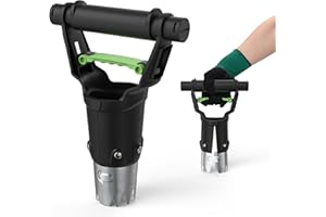 Gardtech Sturdy Bulb Planter, 5 inches Depth Hand Bulb Planting Tool, Heavt Duty Stainless Steel Garden Soil Release Tool & Transplanter for Plants Seeds and Digging Tulips