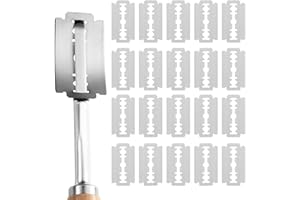 GENERIC Bread Lame Blades，20-Pack Bread Lame Blades Refill， Bread Scoring Blade Replacement，6Cr13 Surgical-Grade Stainless Steel Blades - Precision Razor Blades Designed for Sourdough Bread Scoring