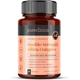 Double Strength Silica Complex &ndash; 500mg Horsetail Extract (4:1) per Tablet &ndash; 90 Tablets &ndash; 3 Month Supply &ndash; with Zinc, Manganese &amp; Boron