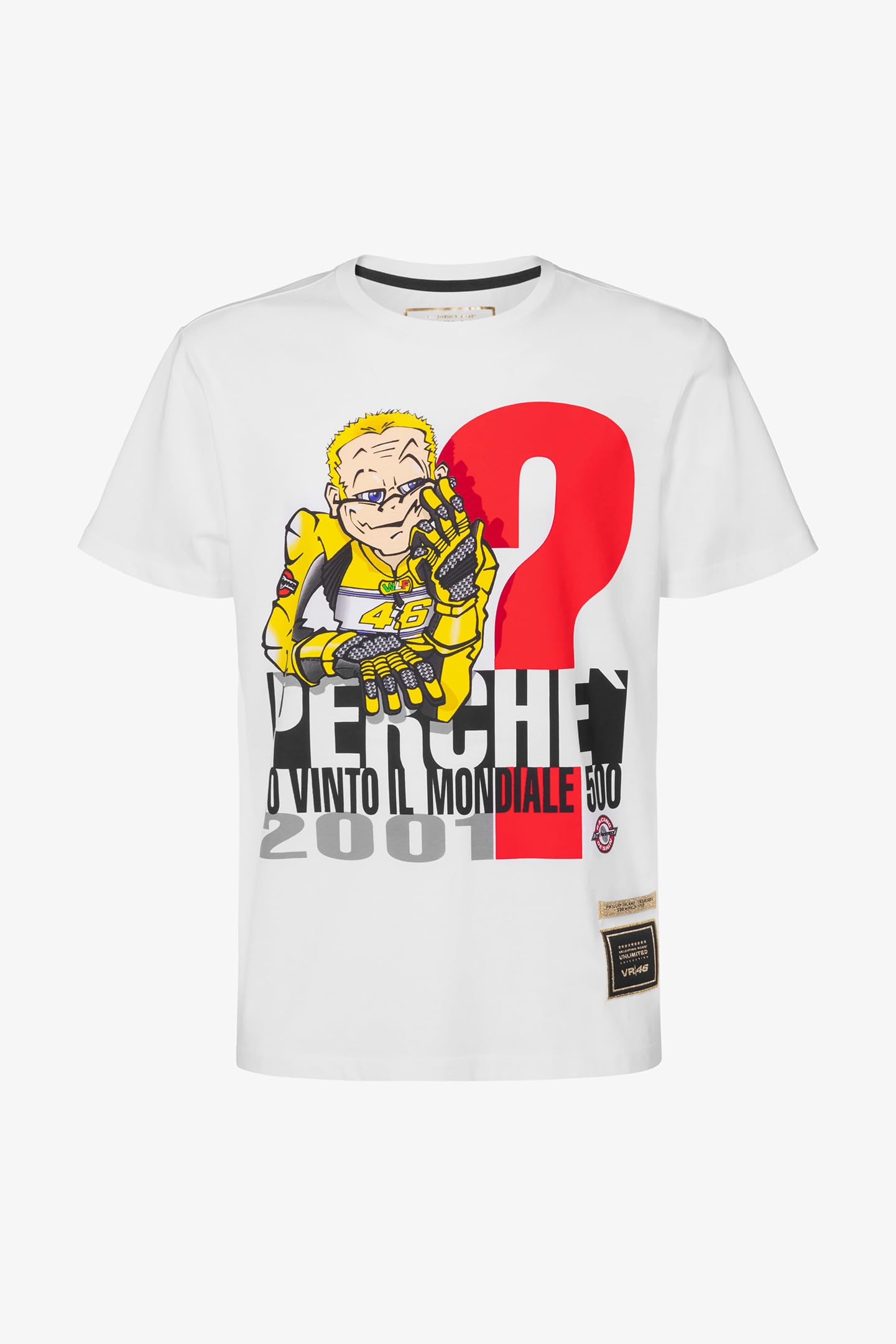 Valentino Rossi T-Shirt Unlimited Collection 2001 World Title (500 cc),Man,Light Blue,XXL