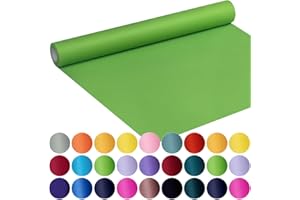 SMART&CASUAL 17.8" x 760" (63') Medium Green Kraft Craft Paper Roll for Gift Wrapping Bulletin Board Bouquet Flower Art Packi