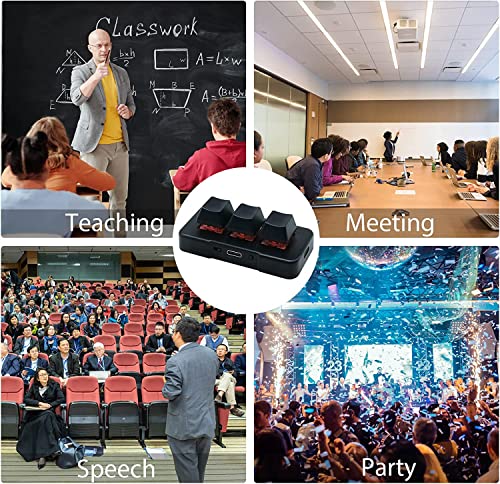 PCsensor 3 Key Mini Keypad Wireless USB 2 in 1 Mechanical Gaming Macro Keyboard Customized Programmable OSU Keypad with RGB Led for PC Gaming OSU Office Work HID