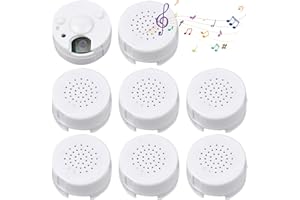 8PCS Voice Recorder for Stuffed Animal 30 Seconds Mini Voice Recorder with Playback Recordable Stuffed Animal Insert Message 