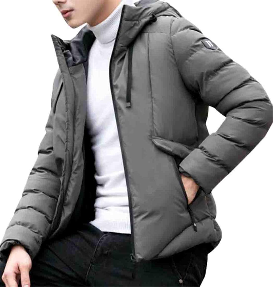 mens short padded jacket