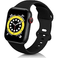 Sport Bands Compatible with Apple Watch Band 38mm 40mm 42mm 44mm, Soft Silicone Sport Replacement Band Compatible with…