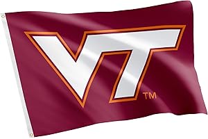 Desert Cactus Virginia Tech Flag Hokies VT Flags Banners 100% Polyester Indoor Outdoor 3x5 (Style 1)