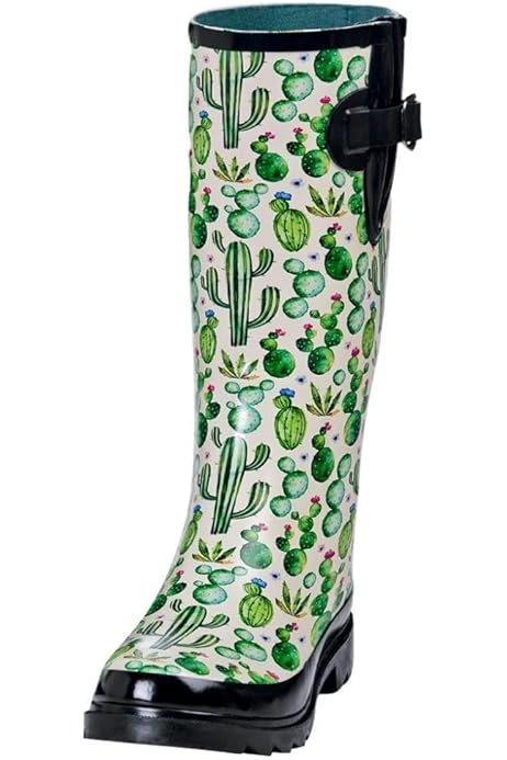 cactus rain boots