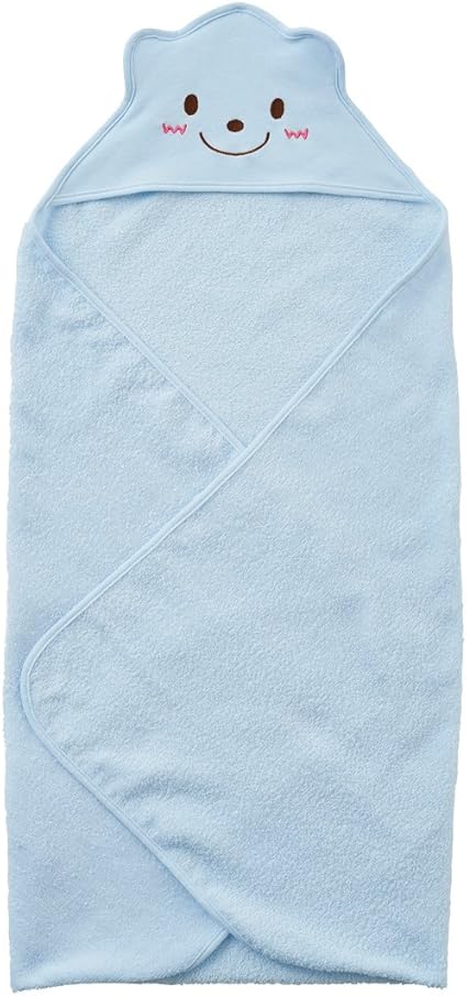 Amazon 西松屋 タオルアフガン クマ顔 ブルー おくるみ ベビー マタニティ 通販