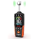 LASELION MS04 Pinless Moisture Meter with Ball Probe for Non-Destructive Area Scans Ideal for Wood Walls and Construction Mat