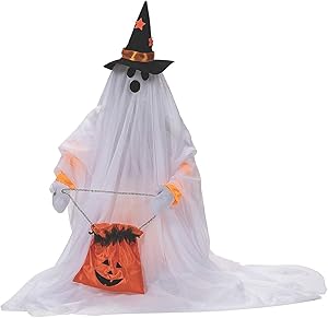 Fun Express Cute Standing Animated Ghost Halloween Decoration