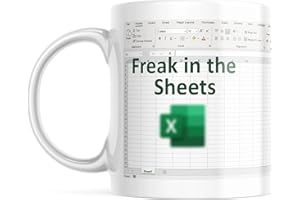 DRD&M Freak In the Sheets Excel Mug Freak in the Spreadsheets 11 OZ Mug Accountant Great Gifts for Coworkers Women Men Accounting Boss Friend Coffee Mug Office Mug